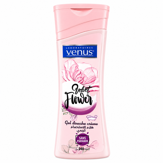 Gel Douche Crème Venus Velvet Flower 240 ml – Soin Douche Hydratant Parfum Floral