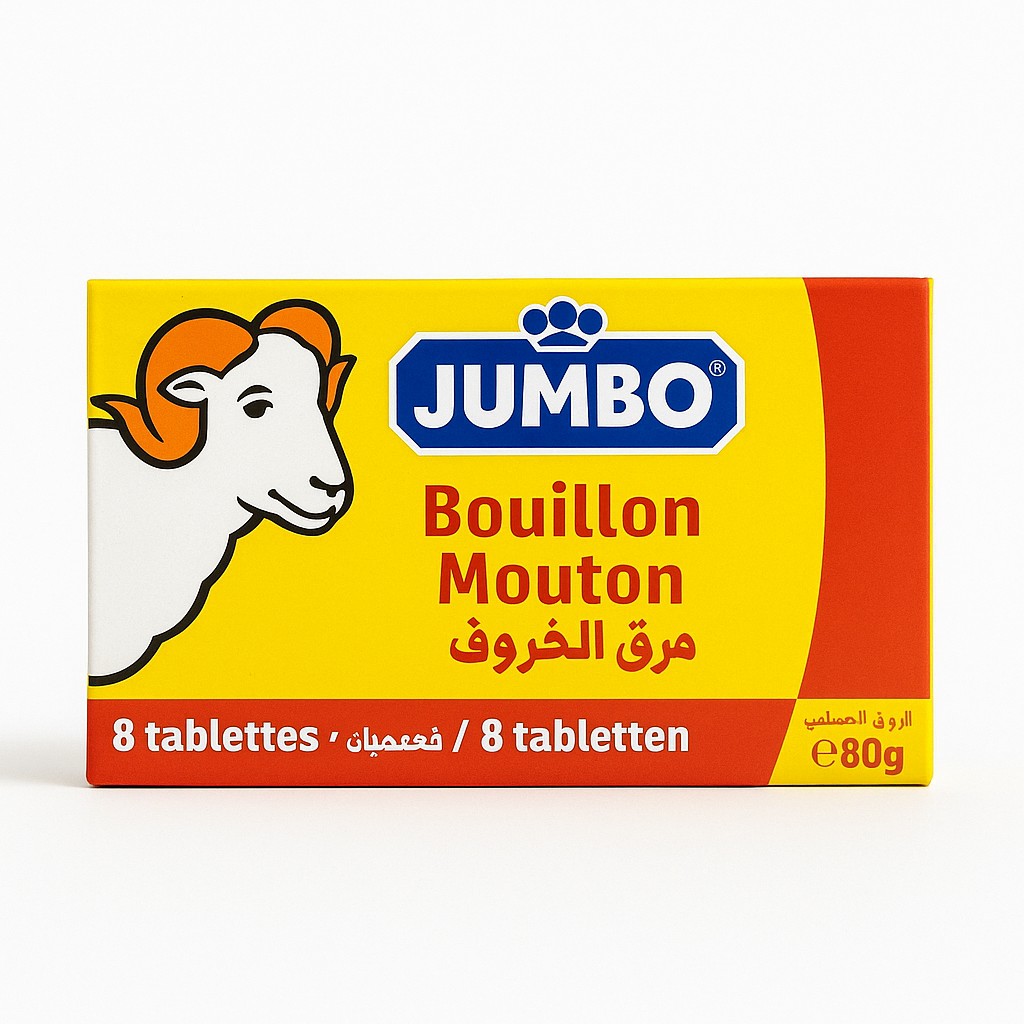 Bouillon Mouton JUMBO 8 Cubes 80 g – Bouillon Saveur Mouton