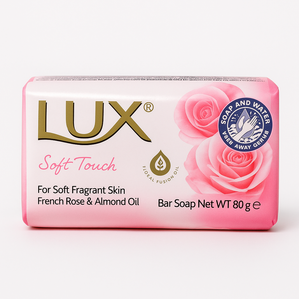 Savon LUX Soft Touch Rose de France & Huile d'Amande 80 g