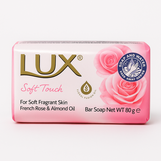 Savon LUX Soft Touch Rose de France & Huile d'Amande 80 g