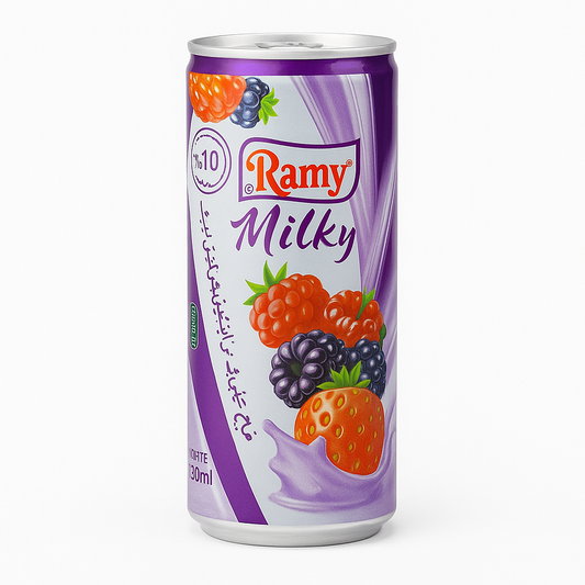Ramy Milky Fruits Rouges – Boisson lactée (24 cl & 30 cl)