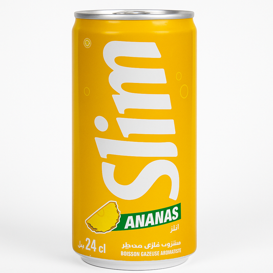 Slim Ananas 24 cl – Boisson gazeuse à l'ananas