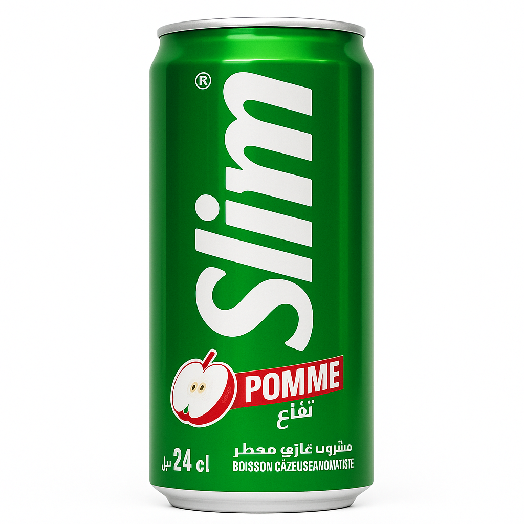 Slim Pomme 1 L – Boisson gazeuse à la pomme