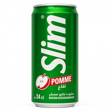 Slim Pomme 1 L – Boisson gazeuse à la pomme