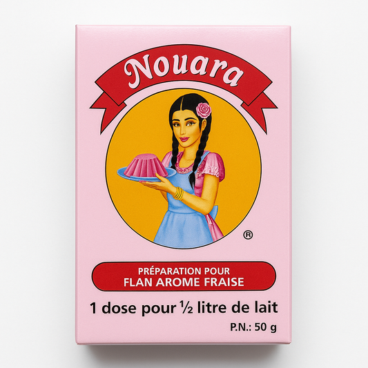 Préparation pour Flan Dessert Fraise Nouara 50 g