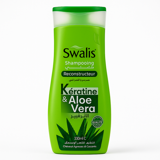 Shampooing Swalis Reconstructeur Kératine & Aloe Vera 330 ml