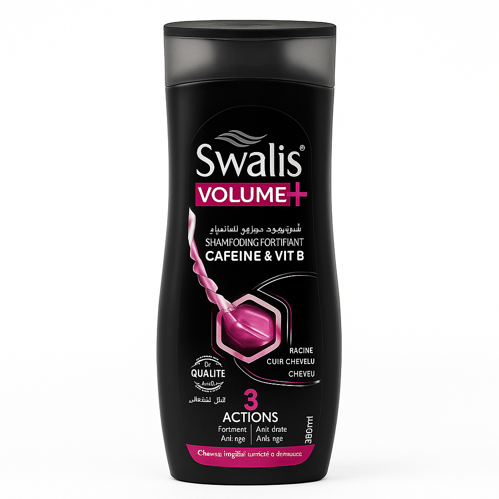Shampooing Swalis Volume+ Caféine & Vitamine B 330 ml