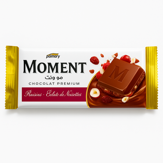 Chocolat au Lait Moment Palmary Raisins & Noisettes 100 g