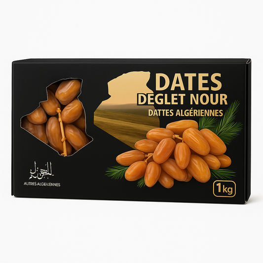 Dattes Deglet Nour 1 kg 1er Choix – Dattes d'Algérie Naturelles et Fondantes