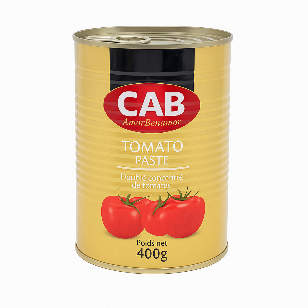 Double Concentré de Tomate CAB 400 g – 28 % Brix