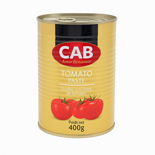 Double Concentré de Tomate CAB 400 g – 28 % Brix