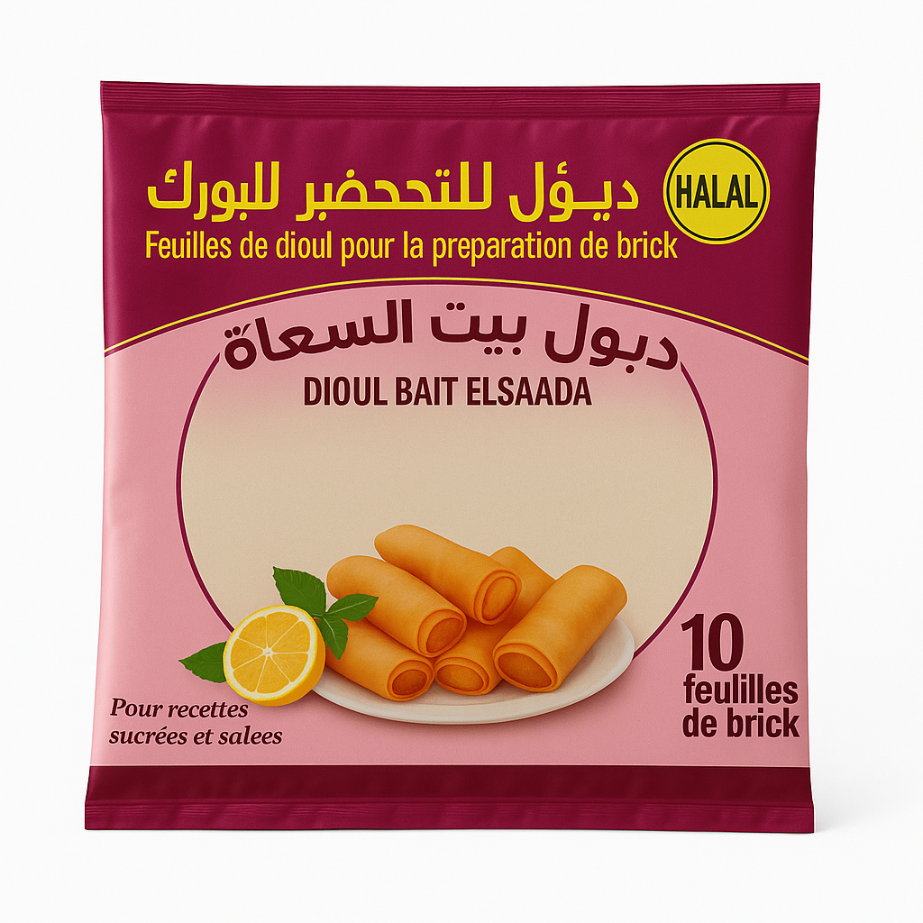 Feuilles de Brick (Dioul) Bait El Saâda 180 g – 10 Feuilles