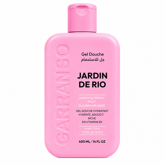 Gel Douche Garranso Jardin de Rio Jasmin du Brésil & Fruit du Dragon Rose 400 ml – Gel Douche Hydratant Exotique
