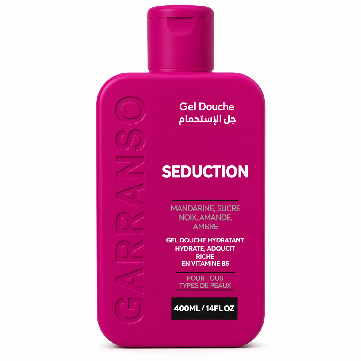 Gel Douche Garranso Seduction 400 ml – Gel Douche Hydratant Parfum Gourmand & Sensuel