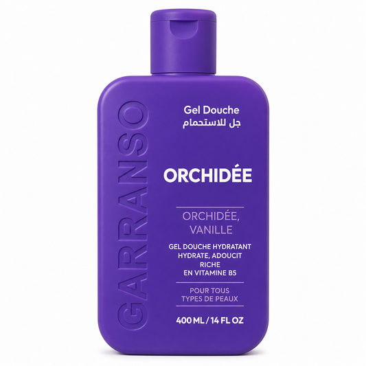 Gel Douche Garranso Orchidée Vanille 400 ml – Gel Douche Hydratant Parfum Floral
