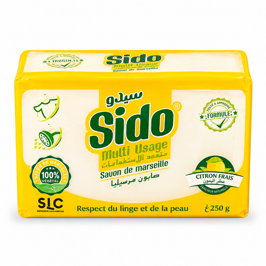 Sido Savon de Marseille Multi Usage Citron Frais 250 g