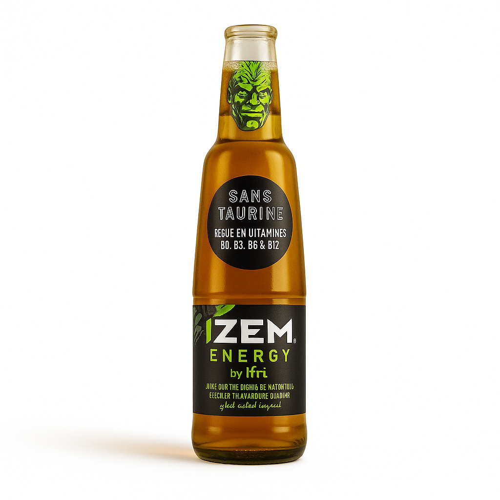 IZEM Energy Original – Boisson Énergisante Algérienne 25 cl & 33 cl
