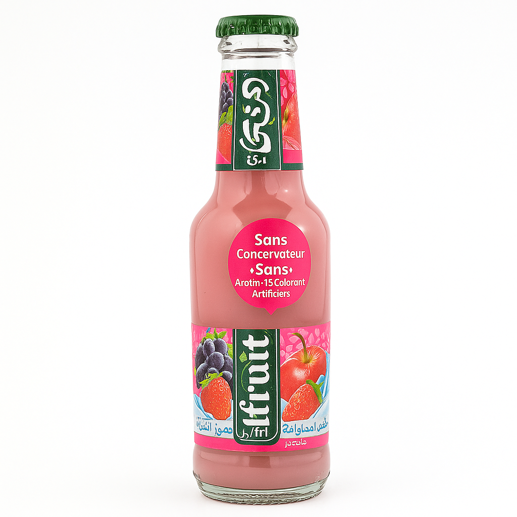 iFruit Pomme Fraise Raisin au Lait – Boisson aux fruits et au lait