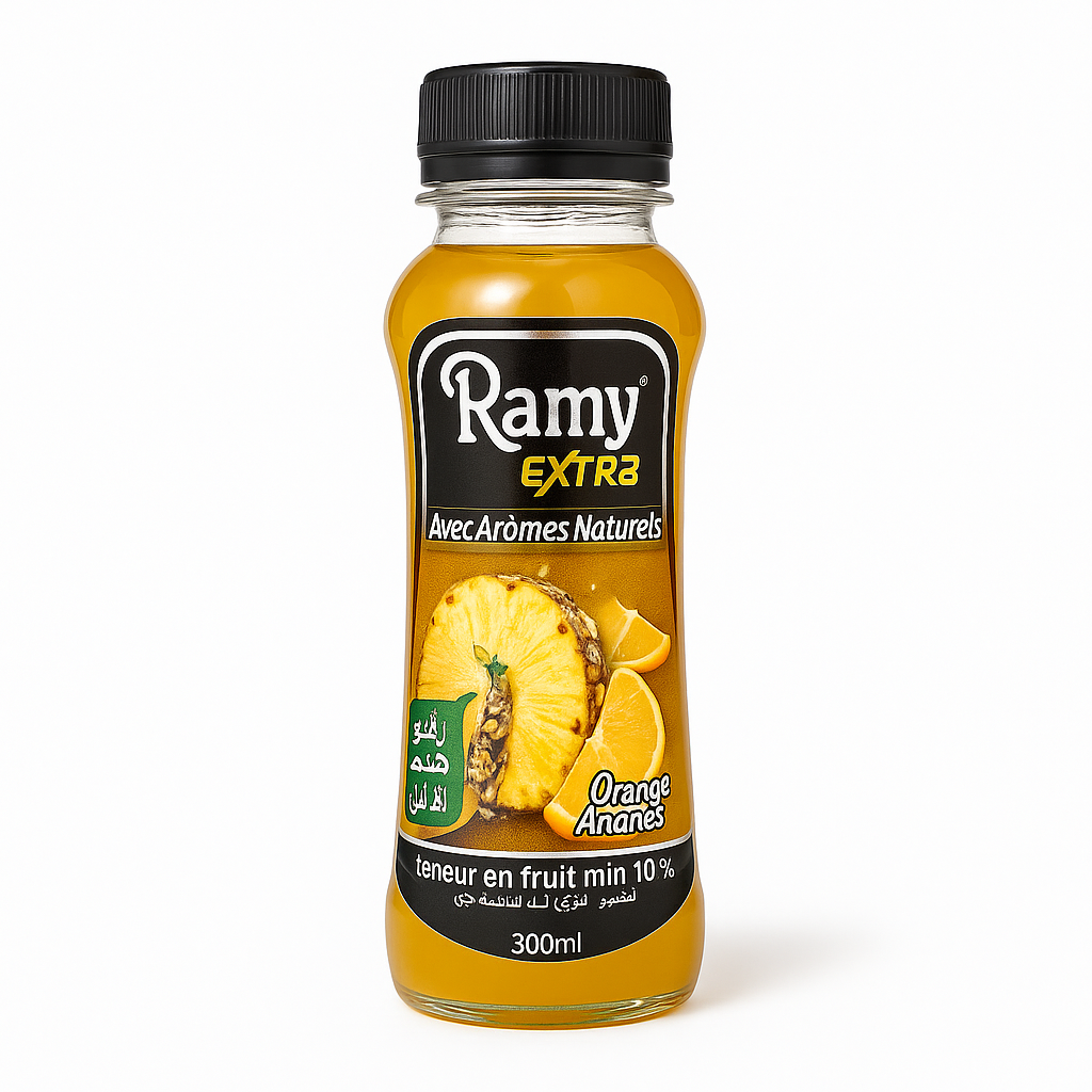 Ramy Extra Orange Ananas 30 cl – Boisson aux fruits sans alcool