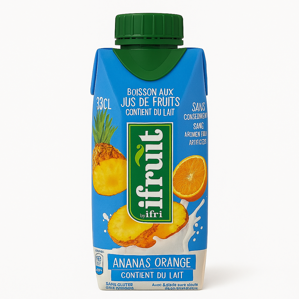 iFruit by Ifri Ananas Orange au Lait – 33 cl & 1 L