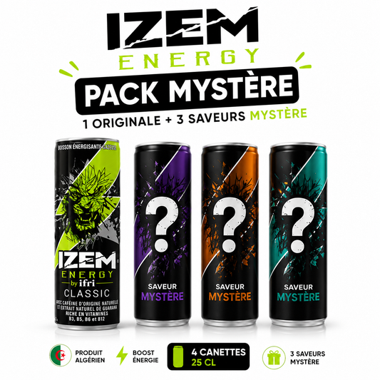 Coffret Découverte IZEM Energy – Boisson Énergisante Algérienne
