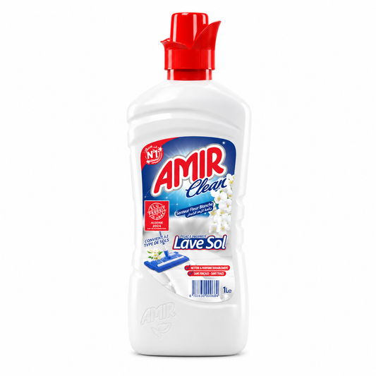 Amir Clean Fleur Blanche 1 L – nettoyant sol multi-usages algérien