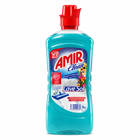 Amir Clean Printemps 1 L – Lave-sol parfumé