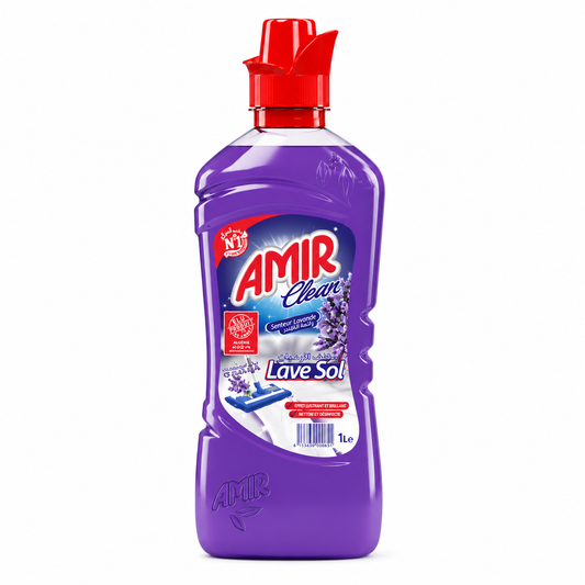 Amir Clean Lavande 1 L – nettoyant sol multi-usages parfum lavande algérien