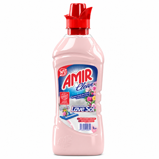 Amir Clean Jardin des Fleurs 1 L – Lave-Sol Parfumé