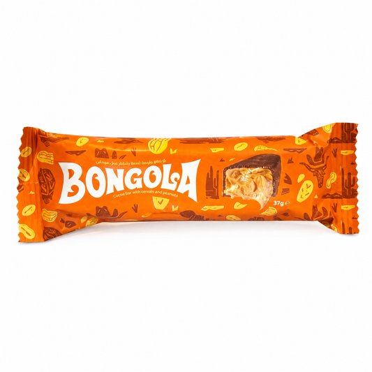 Barre Chocolatée Bongola Dreamy 37 g – Cacao, Céréales & Cacahuètes