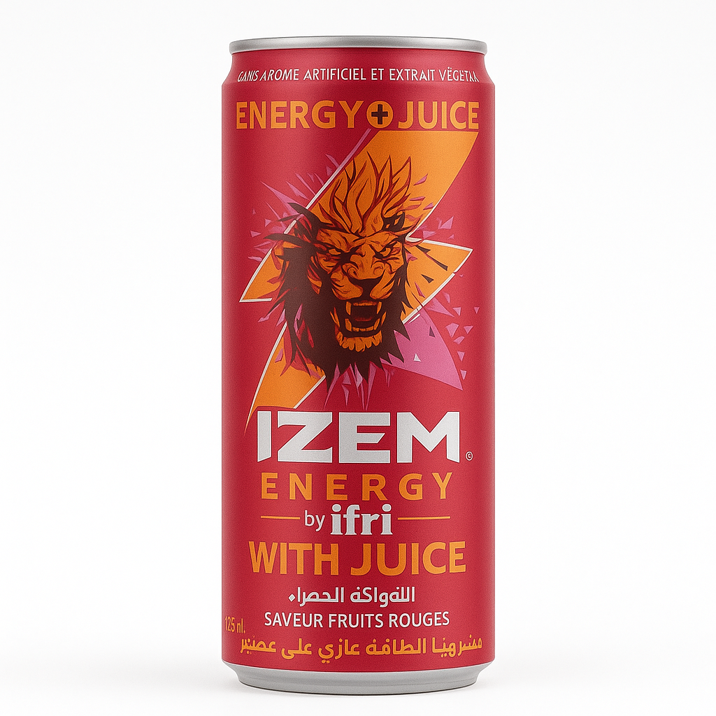Izem Energy with Juice Fruits Rouges 25cl