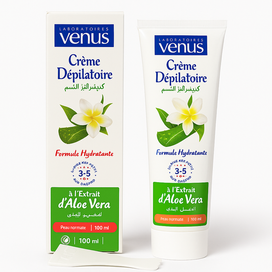 Crème Dépilatoire Venus Aloe Vera Jambes, Aisselles & Visage 100 ml