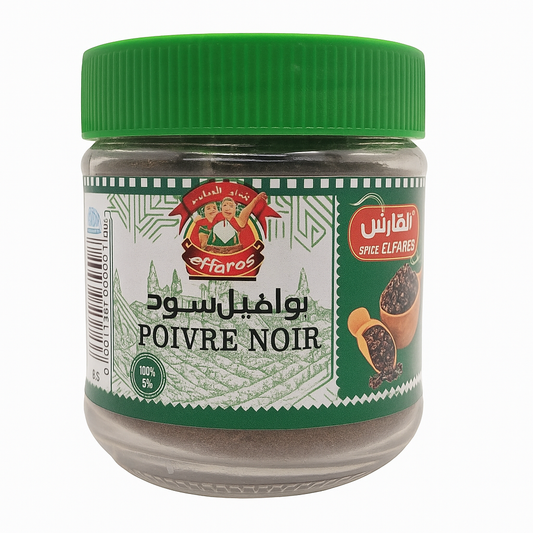 Poivre Noir Moulu Bio EL FARES 70 g – Épice d'Algérie