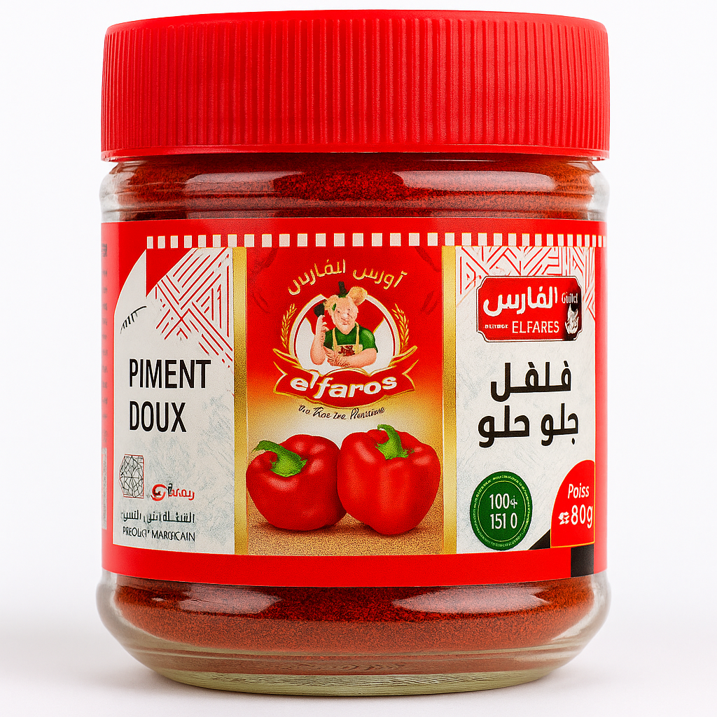 Paprika Doux Moulu Bio EL FARES 70 g – Épice d’Algérie