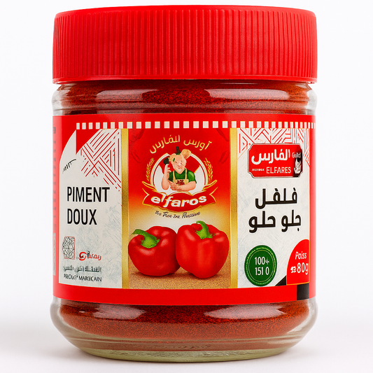 Paprika Doux Moulu Bio EL FARES 70 g – Épice d’Algérie