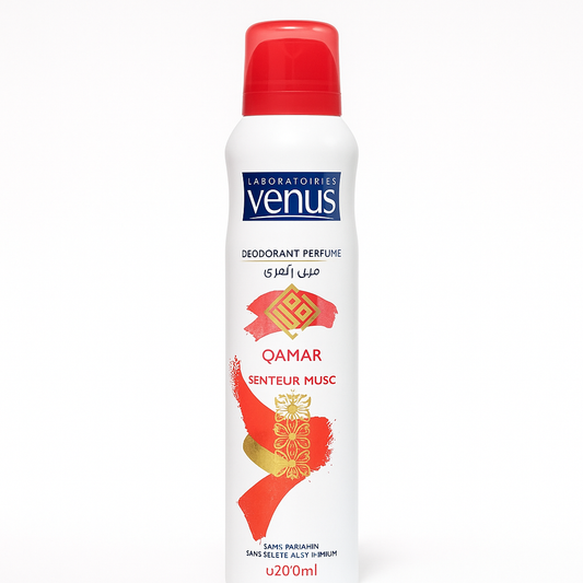 Déodorant Parfumé Venus Qamar Musc 200 ml – Parfum Oriental Musqué