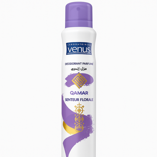 Déodorant Parfumé Venus Qamar Floral 200 ml – Senteur Florale
