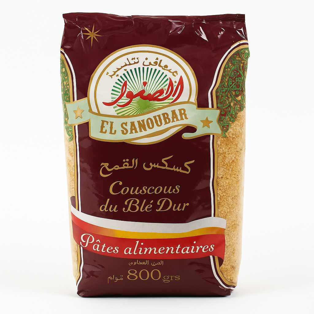 Couscous El Sanoubar 800 g – Couscous Algérien au Blé Dur
