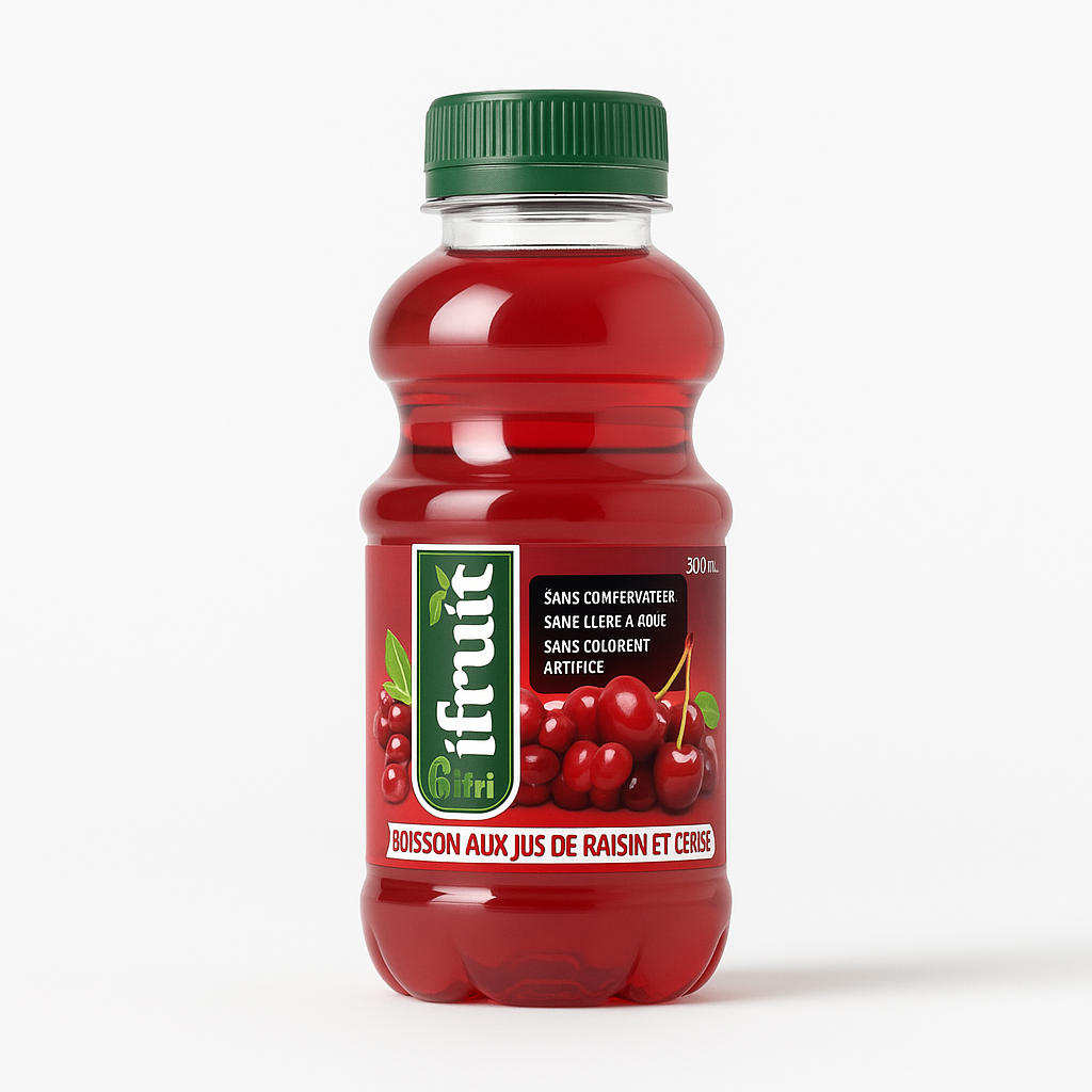 iFruit by Ifri Raisin & Cerise 30 cl – Boisson aux fruits