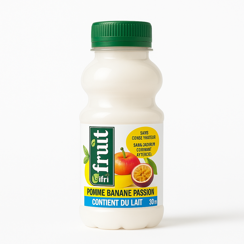 iFruit by Ifri Pomme Banane Passion 30 cl – Boisson aux fruits et au lait