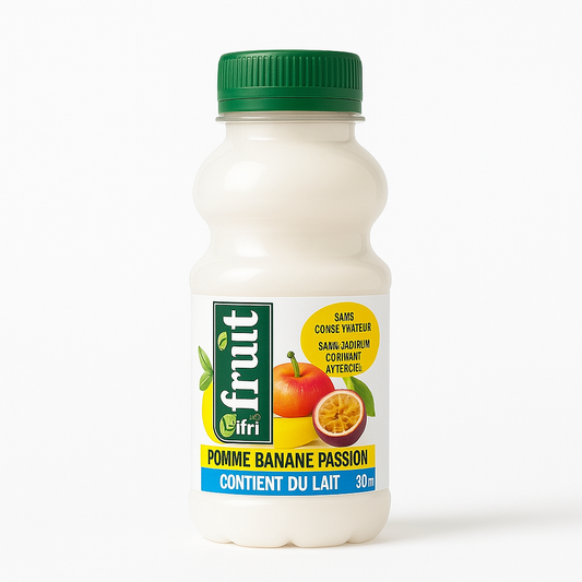 iFruit by Ifri Pomme Banane Passion 30 cl – Boisson aux fruits et au lait
