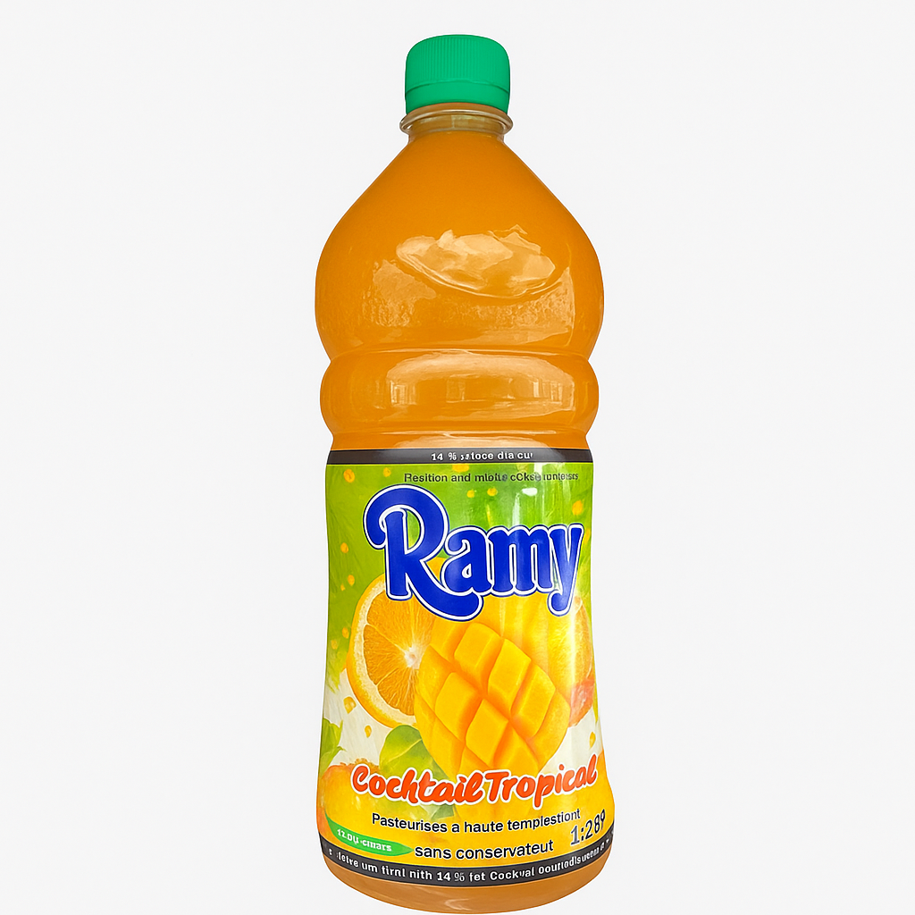 Ramy Cocktail Tropical 1,25 L – Boisson aux fruits sans alcool