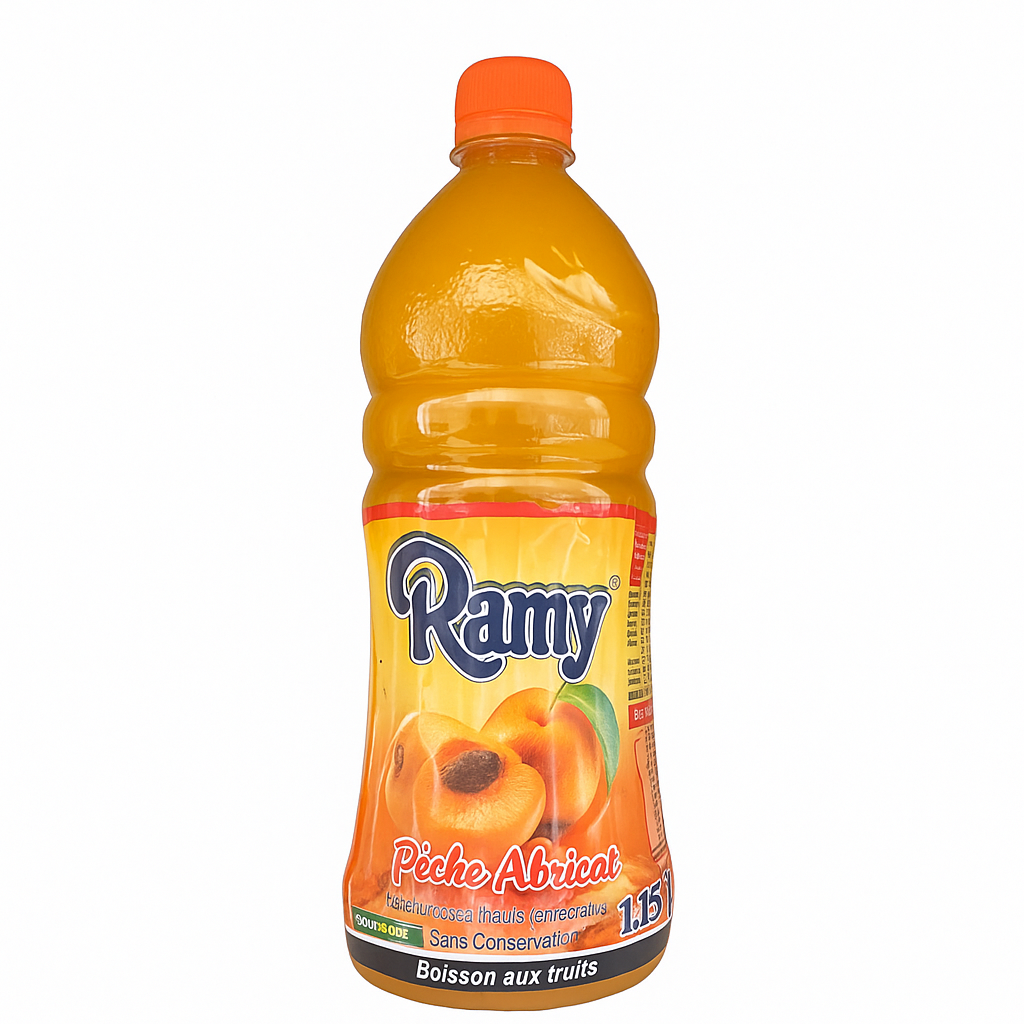 Ramy Pêche Abricot 1,25 L – Boisson aux fruits