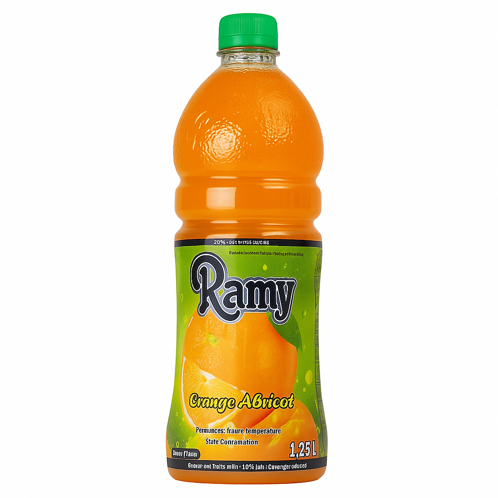 Ramy Orange Abricot 1,25 L – Boisson aux fruits