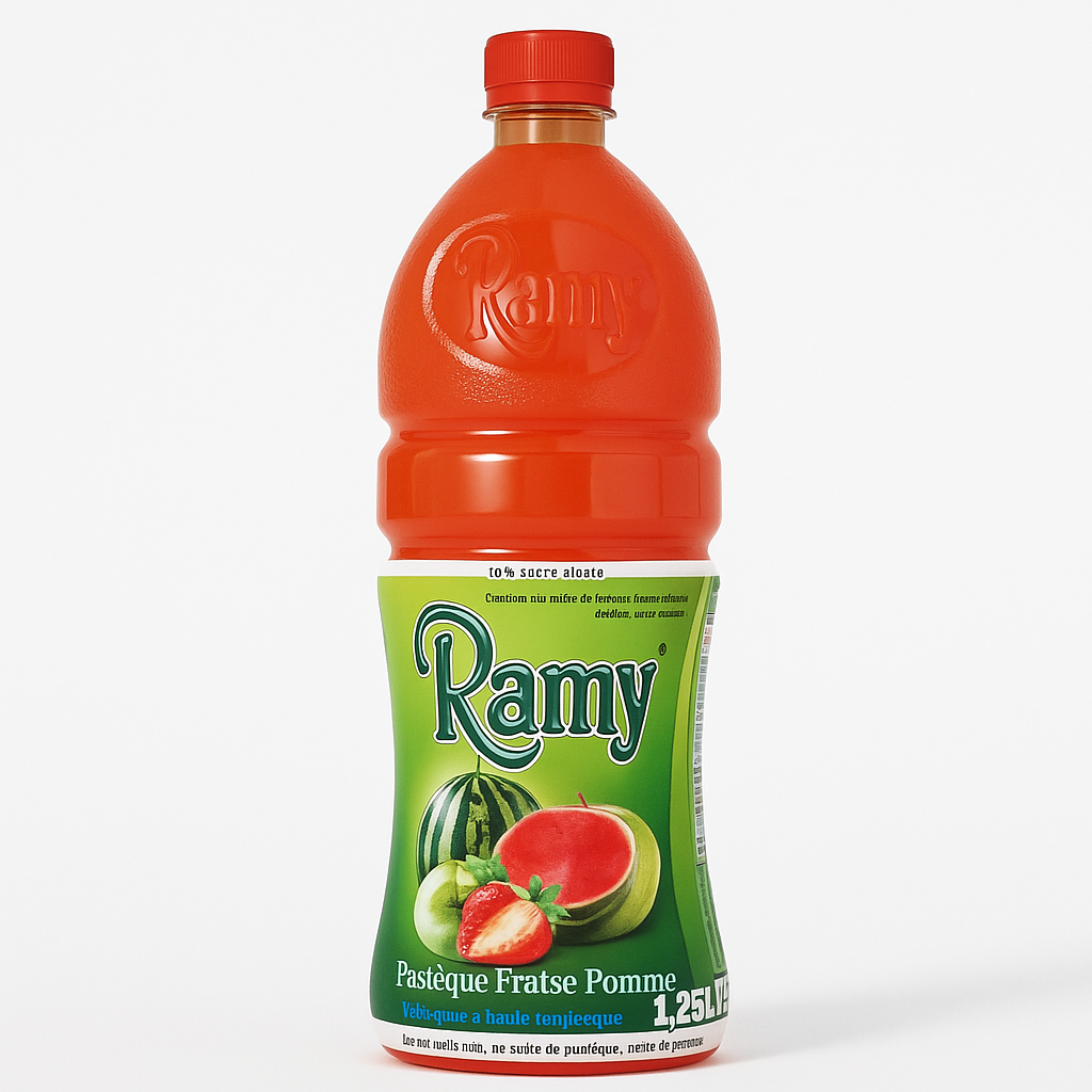 Ramy Pastèque Fraise Pomme 1,25 L – Boisson aux fruits