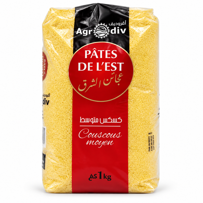 Couscous Moyen Pâtes de l'Est Agrôdiv 1 kg – sachet de couscous algérien