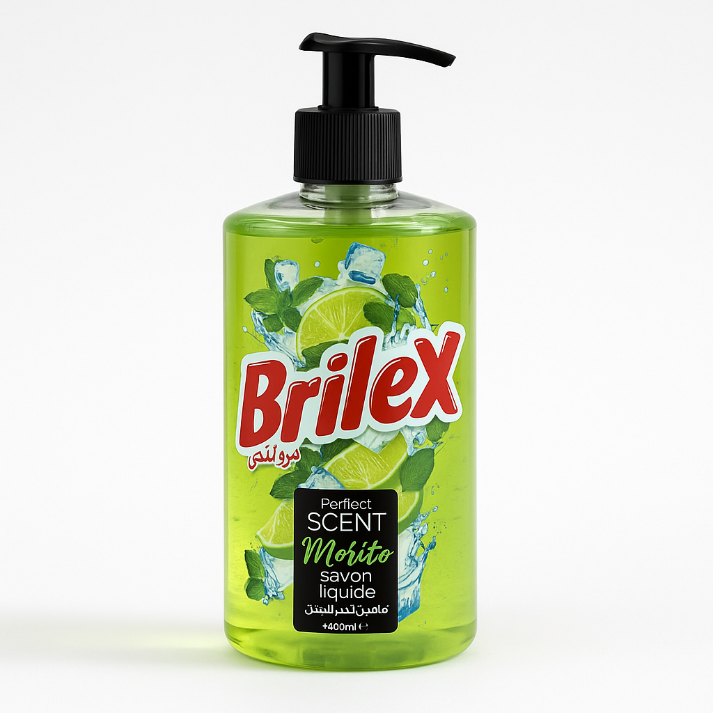 Savon Liquide Mains BRILEX Perfect Scent Mojito Citron Vert & Menthe 400 ml