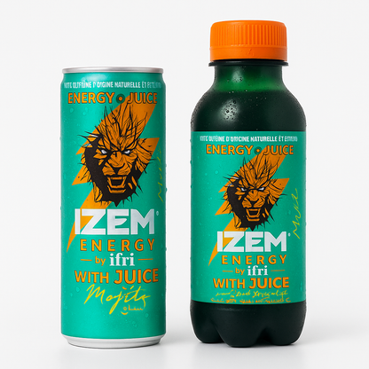 IZEM Energy Mojito – Boisson Énergisante Algérienne 25 cl & 33 cl