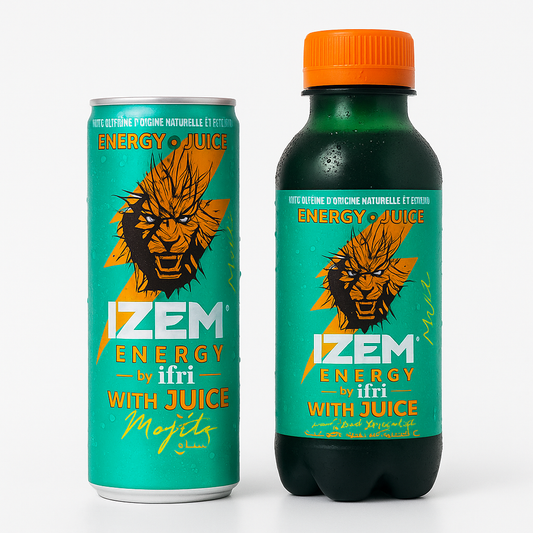IZEM Energy Mojito – Boisson Énergisante Algérienne 25 cl & 33 cl