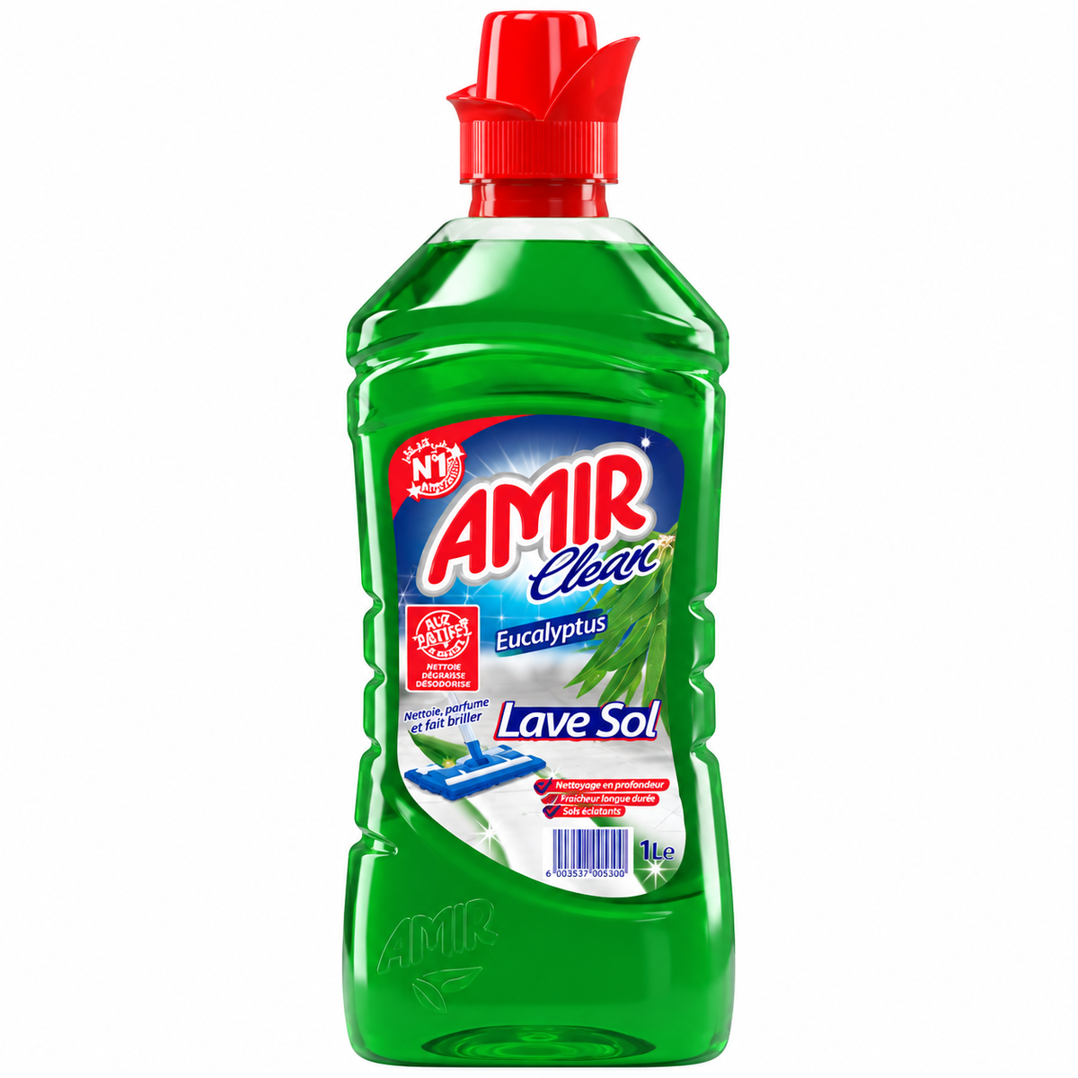 Amir Clean Eucalyptus 1 L – lave-sol parfum eucalyptus